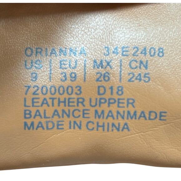 Calvin Klein tan leather loafers flats slip on casual shoes ladies US size 9 - Picture 7 of 15